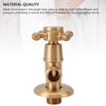thumbnail image 3 of 1/2 Angle Stop Valve Brass Water Shut Off Valve, Copper Angle Valve for Bathroom Toilet Kitchen with Compact Design Easy Installation High Temperature Pressure, 3 of 7