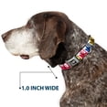 thumbnail image 6 of Movies Pet Collar, Dog Collar Metal Seatbelt Buckle, The Wizard of Oz Dorothy and Toto Pose Blues Yellows Reds, 15 to 24 Inches 1.0 Inch Wide, 6 of 8