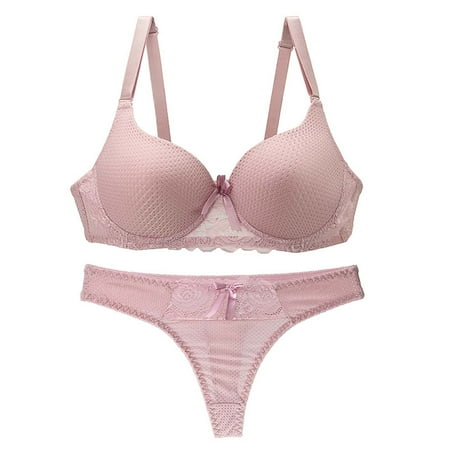

MELDVDIB Women s No Side Effects Underarm and Back-Smoothing Comfort Wireless Lightly Lined T-Shirt Lingerie Set Gift Summer Saveings Clearance