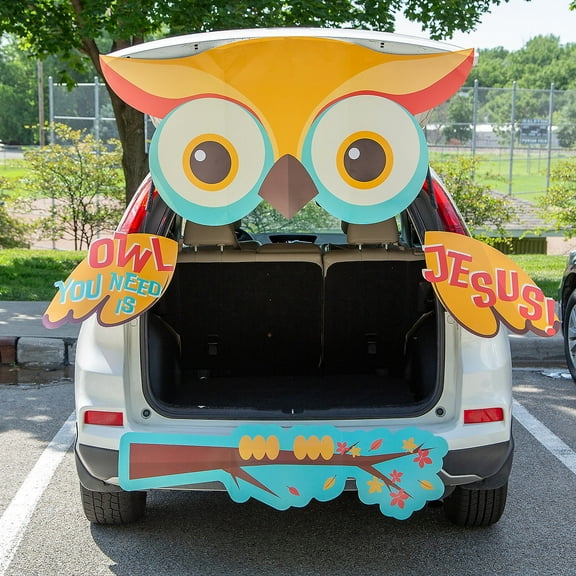 Fun Express Value Owl You Need Is Jesus Trunk-or-Treat Decorating Kit - 4 Piece