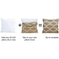 thumbnail image 3 of Home Soft Things Jacquard Throw Pillow Cover and Valance Set - Safi - Taupe - 56" x 19" / 20" x 20", 3 of 3
