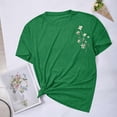 thumbnail image 4 of Aloohaidyvio Graphic T Shirts for Women,Summer Women's Vintage Flowers Shirt Spring Boho Floral Printed T-Shirt Sunflower 2024 Casual Graphic Tees Tops, 4 of 5
