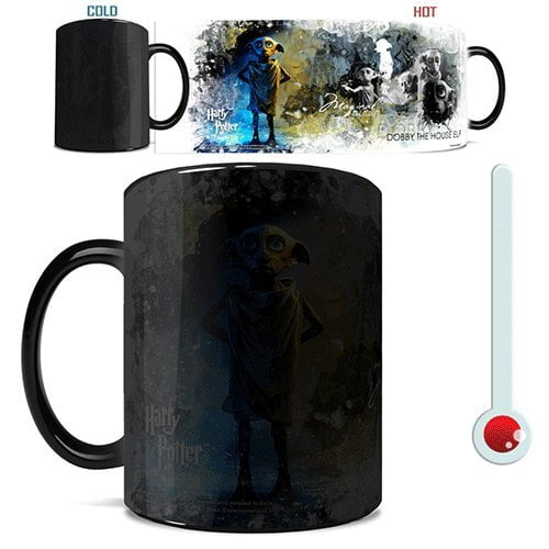 Morphing Mugs Harry Potter (Dobby) Ceramic Mug, Black