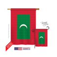 thumbnail image 1 of Breeze Decor 08329 Maldives Drapeau de Maison à Impression Verticale Recto-Verso - 28 x 40 Po., 1 of 1