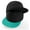 Black Aqua, Black, variant on Classic Blank Snapback Flat Bill Visor Hat Cap Adjustable Back - Black Khaki,Khaki Black