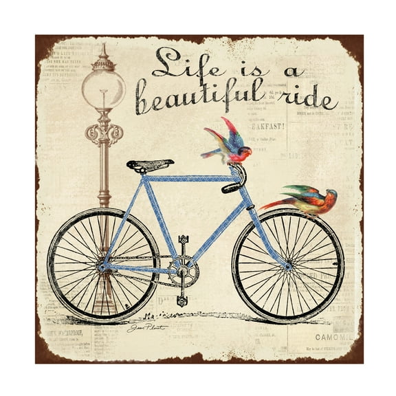 Trademark Fine Art Jean Plout Bike 3 Canvas Wall Art - 14x14