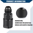 thumbnail image 6 of Unique Bargains 1pcs Fuel Adapter Top Fuel Line Connector for Car Durable Aluminum Alloy 6AN Male to 3/8" Black, 6 of 6