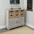 thumbnail image 5 of DecMode 38" x 35" Brown Wood 6 Baskets and 2 Doors Storage Unit, 1-Piece, 5 of 18