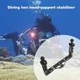 thumbnail image 4 of Langgg Dual Handheld Stabilizer Diving Tray Underwater Sports Action Camera Stabilizer Replacement for GoPro DSLR,Black, 4 of 9