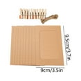 thumbnail image 2 of pdqouc 10pcs Hanging Album Clip Kraft Paper Photo Frame Strings Rope Clips Sets DIY Craft Wall Decor for Home,Party,office,Party Decor, Paper Picture Frames, 2 of 8