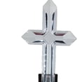 thumbnail image 2 of Mainstays 19in Outdoor Decoration Cemetery Cross Solar Light Stake,  Black Color., 2 of 9