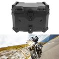 thumbnail image 1 of Caja Trasera Para Maletero, Forro Interior De Cuero De PU, Caja Para Equipaje Trasero De Motocicleta, Placa De Liberación Rápida, Tiras Reflectantes De 45 L Para Tienda, Casco,, 1 of 7