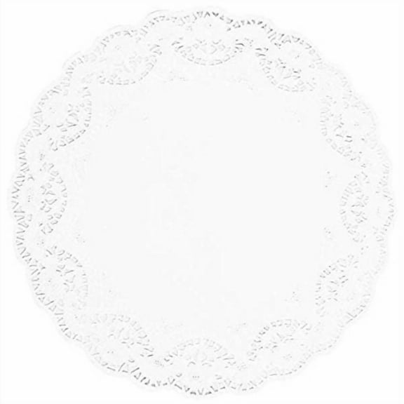 doilies 12" - white