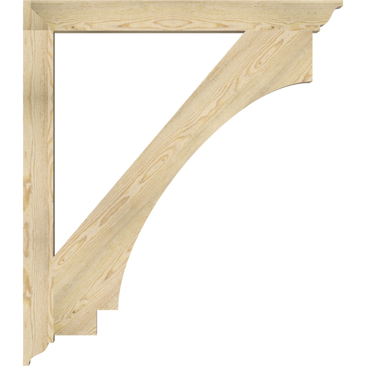 Ekena Millwork 4"W x 42"D x 48"H Imperial Traditional Rough Sawn Bracket, Douglas Fir