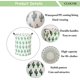 thumbnail image 3 of Laundry Hamper Set of 2 Collapsible Laundry Hamper, Canvas Laundry Hamper, Dirty Laundry Hamper with Handles for Home, Office, Dorm (Cactus), 3 of 4