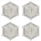 thumbnail image 1 of 4X Instrumento de Peine de PelíCula HúMeda Hexagonal de Acero Inoxidable de Alta PrecisióN Medidor de Espesor de Diafragma HúMedo de Acero Inoxidable, 1 of 6