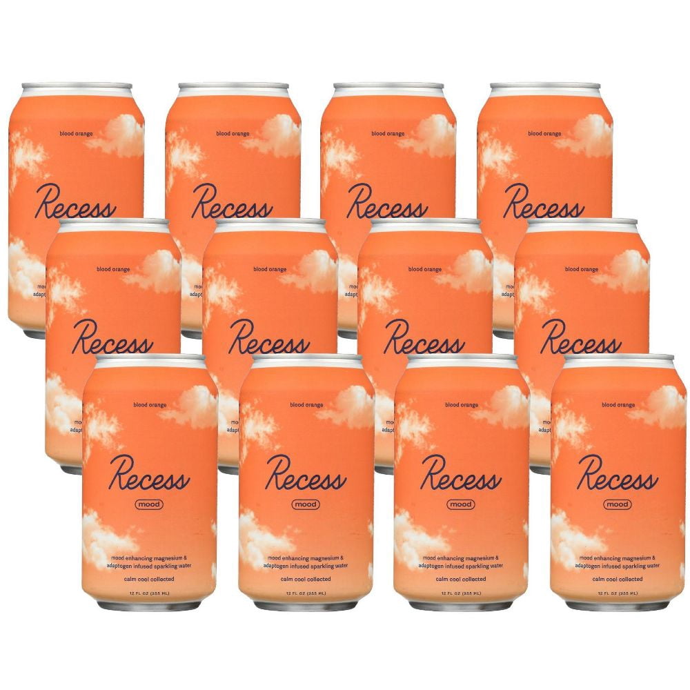 (Pack Of 12) Recess Water Sparkling Blood Orange 12 Fo