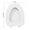 White-WH-home supplies, variant on ABPWLY Oval Toilet Seat with Cover, Soft Vinyl with Comfortable Foam Cushioning Toilet Seat Close Quiet Easy Installation for Standard Oval Toilet