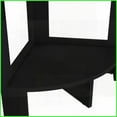 thumbnail image 7 of Space-Saving Black Modern Corner Shelf with 3 Open Shelves for Small Living Rooms, Bedrooms & Offices, 7 of 7
