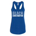 thumbnail image 2 of Vintage Letters Black Lives Matter Women Printed Tank Top Soft and Comfy Tank Top, Lightweight Tank Top Color Royal Blue 2X-Large, 2 of 3