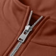 thumbnail image 5 of Bxsruta Mens Athletic Track Jacket Full Zip Workout Jacket Running Workout Sweatshirt Casual Outerwear, 5 of 7