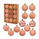 thumbnail image 2 of Christmas Decorations 12 Piece Flocked Christmas Balls Christmas Decoration SetMultiple Styles Of Christmas Tree Decorations Can Also Be Used For Other Party, 2 of 6
