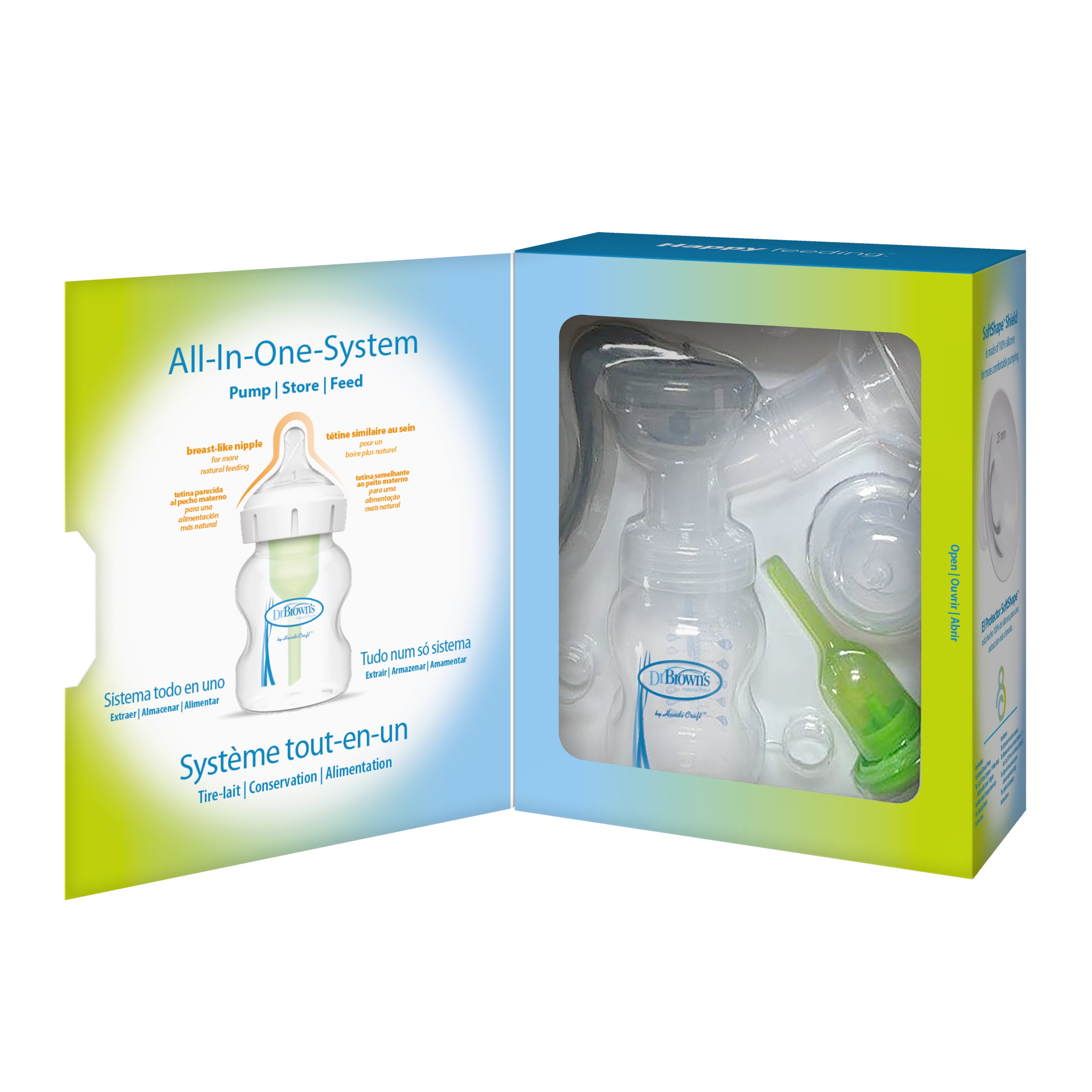 Dr. Brown's Manual Breast Pump with Soft Shape 100% Silicone