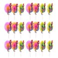 thumbnail image 1 of EeaseMX 100 piezas de paraguas de papel para cócteles, palitos de pavo real, adornos hawaianos para cupcakes, 1 of 7