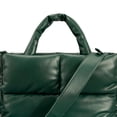 thumbnail image 4 of Bolso informal para mujer Bolso hinchado de color sólido Cuero de PU Ligero para viajes de compras, 4 of 5