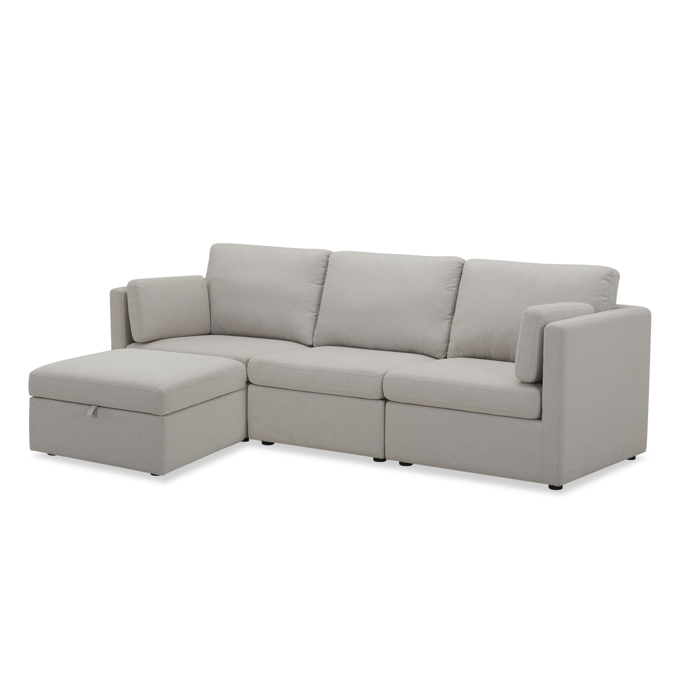 Better Homes & Gardens 100" Modular Sectional with Storage Ottoman photo 3