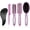 Purple, variant on Abaima 5 Pieces Hair Brush Comb Set Detangling Paddle Brush Round Hair Tail Comb Wet Dry Brush for Women Men Hair Styling(Purple)