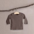 thumbnail image 6 of zuwimk Boys Long Sleeve Shirts Cotton Solid Crew Neck Basic Shirts(18-24 Months,Brown), 6 of 6