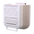 thumbnail image 2 of Wall Mounted Household Foldable Trash Can Kitchen Folding Trash Can Hanging Plastic Telescopic Storage Bin, 2 of 6