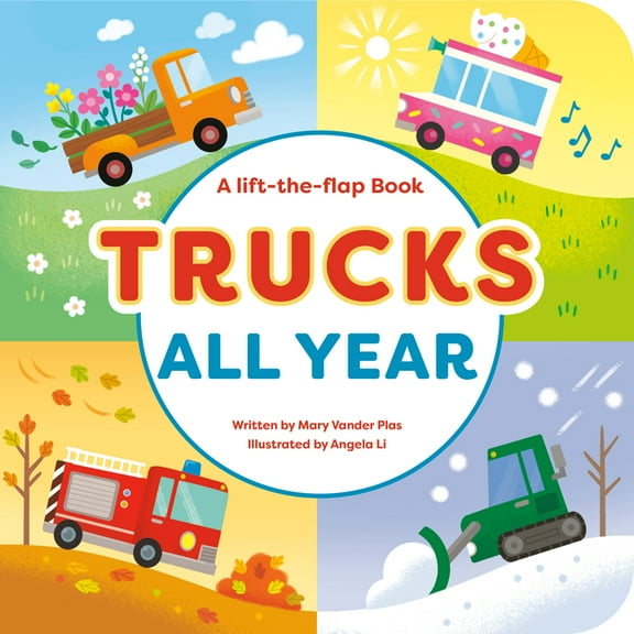 Trucks All Year, (Board Book)
