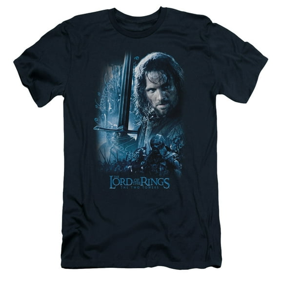 Lord of the Rings King In The Making S/S Adult 30/1 T-Shirt Navy