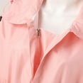 thumbnail image 7 of Rain Coats Womens with Hood Lightweight Windbreaker Zip Drawstring Raincoat with Pockets Pink Panchos Rain L, 7 of 7
