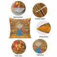 thumbnail image 6 of Throw Pillow Covers, Fall Thanksgiving Decorative Throw Pillow Covers 20x20 Inch, Straw Man Pumpkins Autumn Leaves Country Square Linen Pillow Cases for Couch/Living Room/Sofa, 6 of 9
