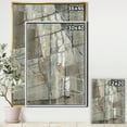 thumbnail image 3 of Designart ' Grey Silver Geometric Composition ' Modern Framed Canvas, 3 of 3