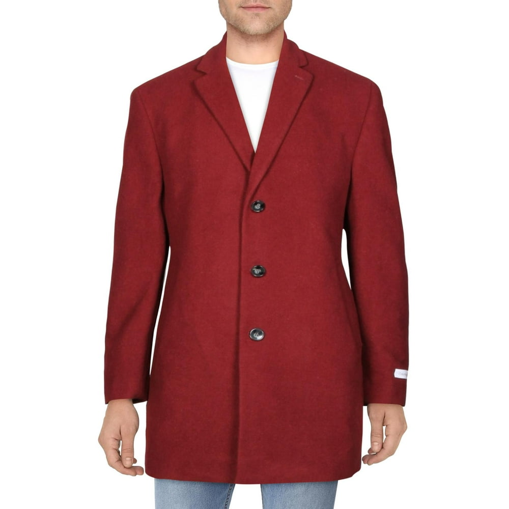 Calvin Klein - Calvin Klein Mens Prosper Wool Blend Slim Fit Coat ...