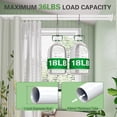 thumbnail image 2 of Double Shower Curtain Rod, 28-76 Inches Adjustable Wall Mounted Double Shower Rod, Rustproof White Shower Curtain Rods for Bathroom, Bathtub, Extra Space for Curtain and Liner, 2 of 7