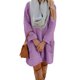 thumbnail image 5 of AUNVITO Women's V-Neck Long Sleeve Top Soft Fleece Casual Comfort Fit, 5 of 5