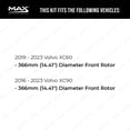 thumbnail image 2 of MAX Advanced Brakes - Front Brake Kit For 2016-2023 Volvo XC90| Carbon Ceramic Brake Pad and Rotor Kit| Daily Driving OE Replacement Brake Rotors, 2 of 9