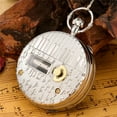 thumbnail image 5 of Train Steampunk Pocket Watch, Quartz Musical Movement Pocket Watch Music Box Fob Watch with Chain, 5 of 5