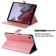 thumbnail image 4 of for Samsung Galaxy Tab A7 Lite 8.7 Inch 2021 Model (SM-T220/T225/T227) Case, Embossed Cat & Tree PU Leather Retro Shockproof Magnetic Clasp Wallet Card Slots Folio Kickstand Cover, Pink, 4 of 6