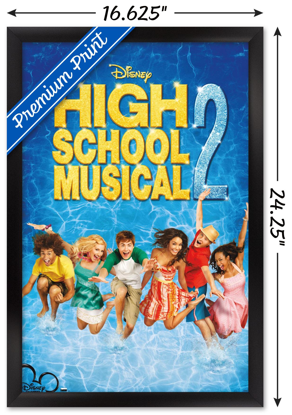 High School Musical 2 - One Sheet Wall Poster, 14.725" x 22.375" Framed