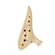 thumbnail image 5 of Ocarina de 12 agujeros, instrumento artesanal, portátil, elegante, de resina, utilitario, regalo profesional para principiantes, adultos y amantes de Amarillo, 5 of 8