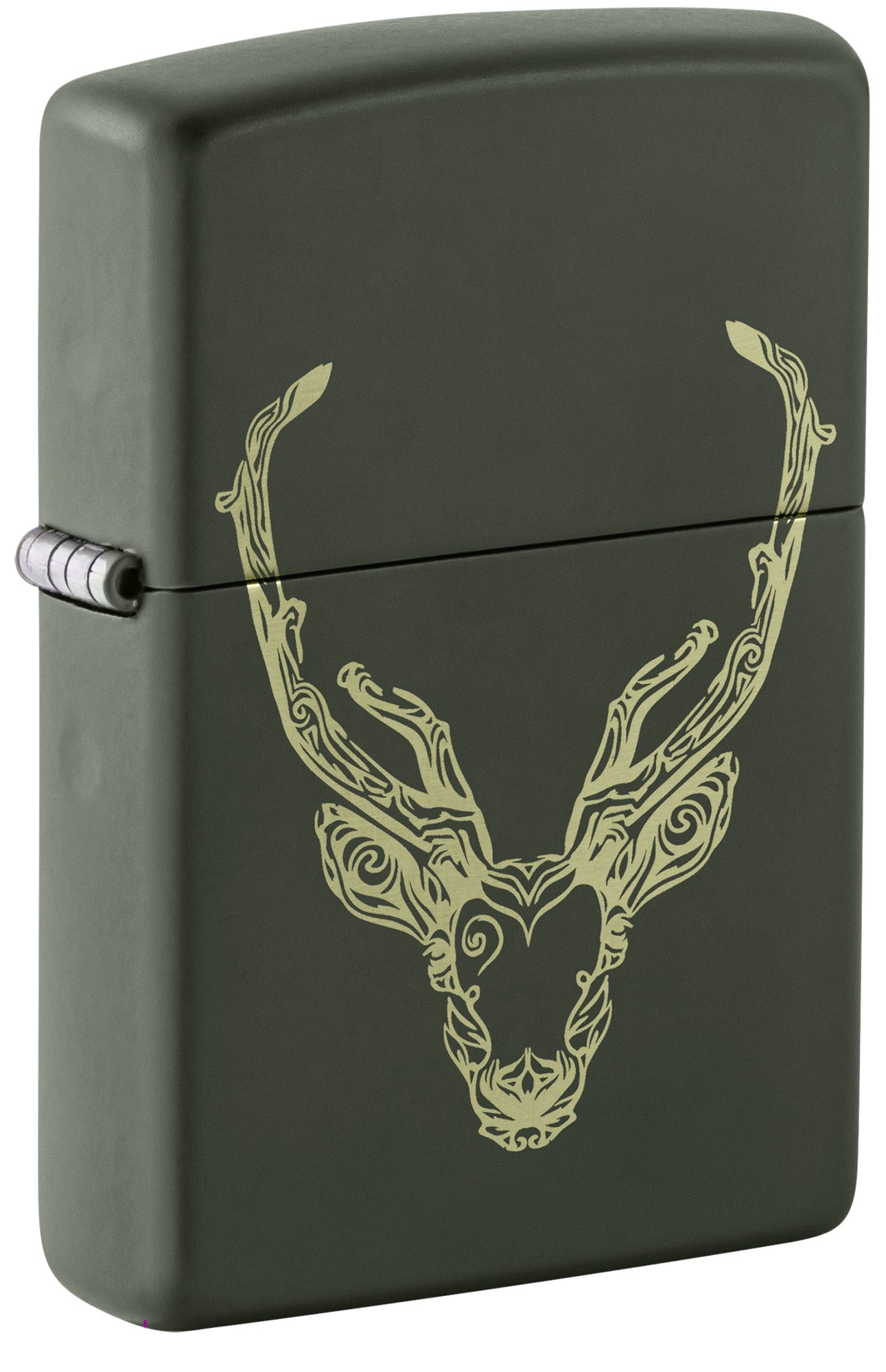 Zippo Lighter, D-Day WWII Military Map Design – Green Matte Finish 81140