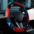 thumbnail image 6 of Electrocardiogram 14.5 Inch Printing PVC Leather Car Wheel Cover Steering Wheel Cover Auto Accessories, 6 of 6