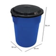 thumbnail image 5 of Contenedor Redondo con Tapa Plastic Trends Kartell 60 Litros Color Azul, 5 of 5