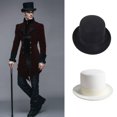 thumbnail image 4 of lanema Western Fedora for Men Women Unisex Wear Vintage Top Hat Magician Costume, 4 of 13